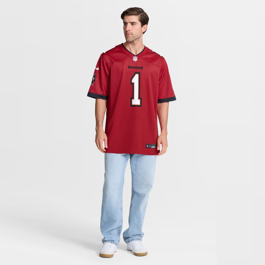 Number 1 Dad Tampa Bay Buccaneers Game Jersey - Red