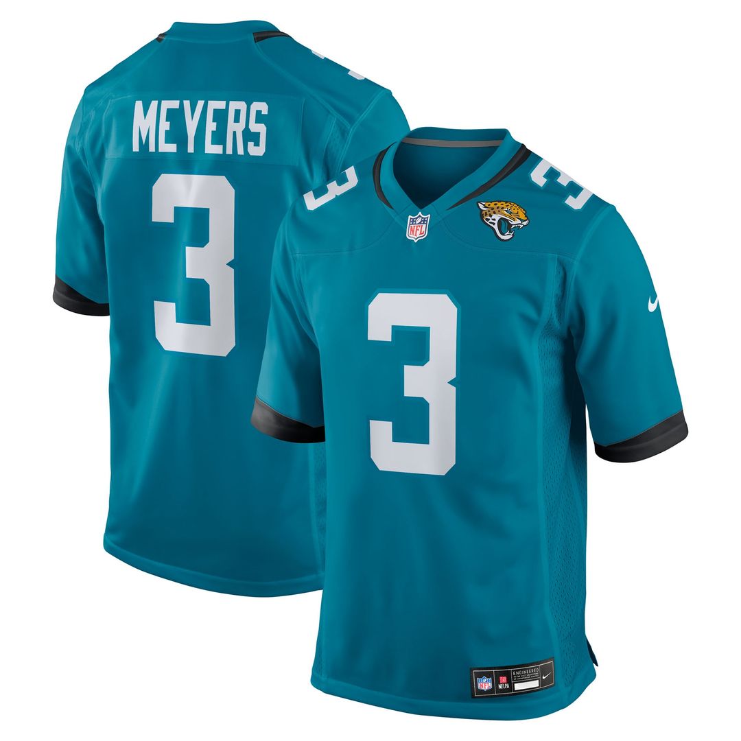 Jakobi Meyers Jacksonville Jaguars Team Game Jersey - Teal