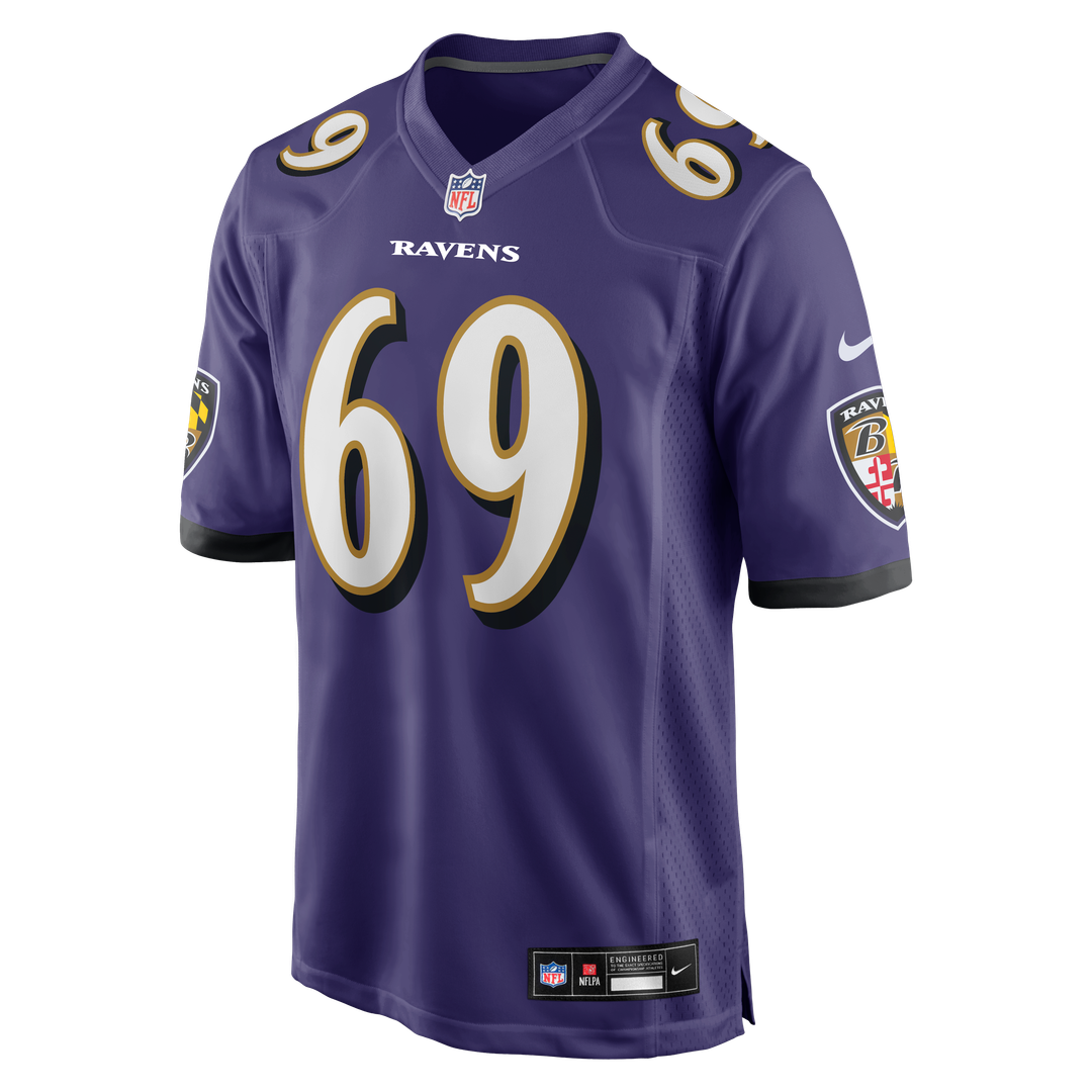 Josh Tupou Baltimore Ravens Team Game Jersey - Purple