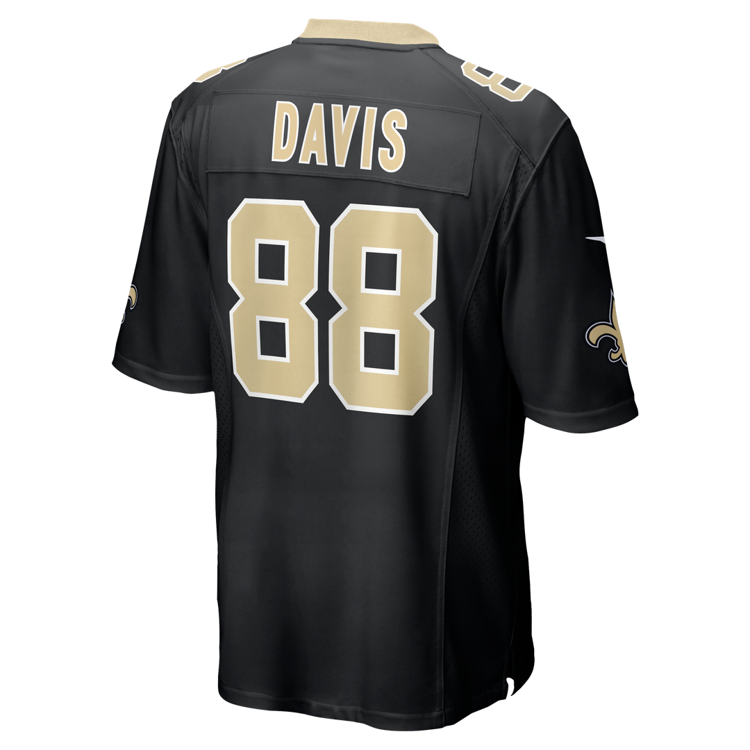 Shaquan Davis New Orleans Saints Game Jersey - Black