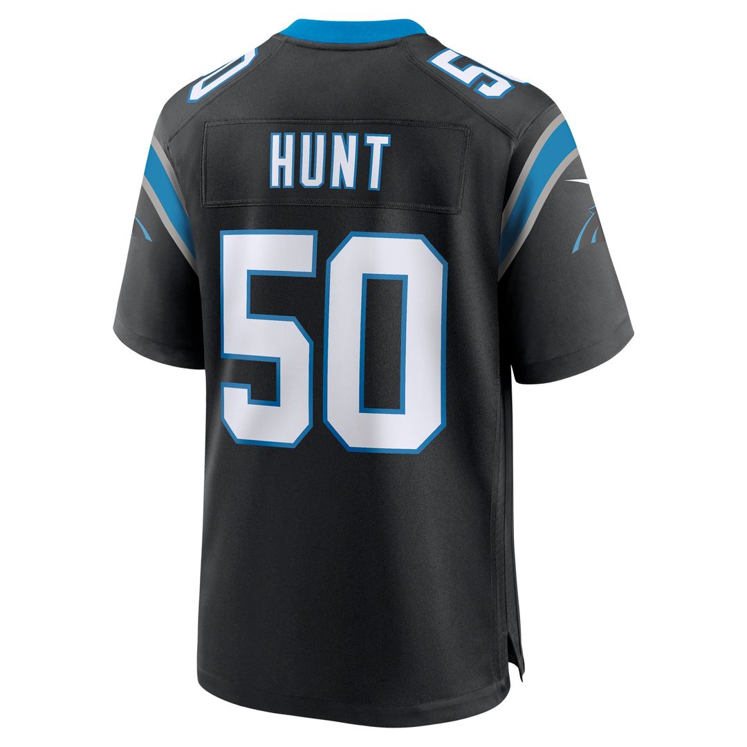 Robert Hunt Carolina Panthers Game Jersey - Black