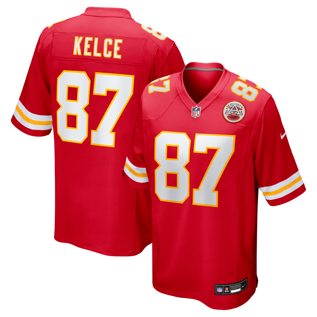 Travis Kelce Kansas City Chiefs Game Jersey - Red