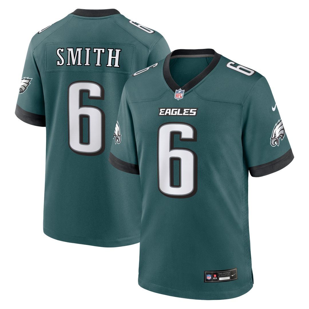 DeVonta Smith Philadelphia Eagles Team Game Jersey - Midnight Green