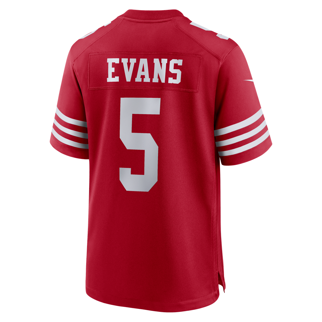 Mike Evans San Francisco 49ers Game Jersey - Scarlet