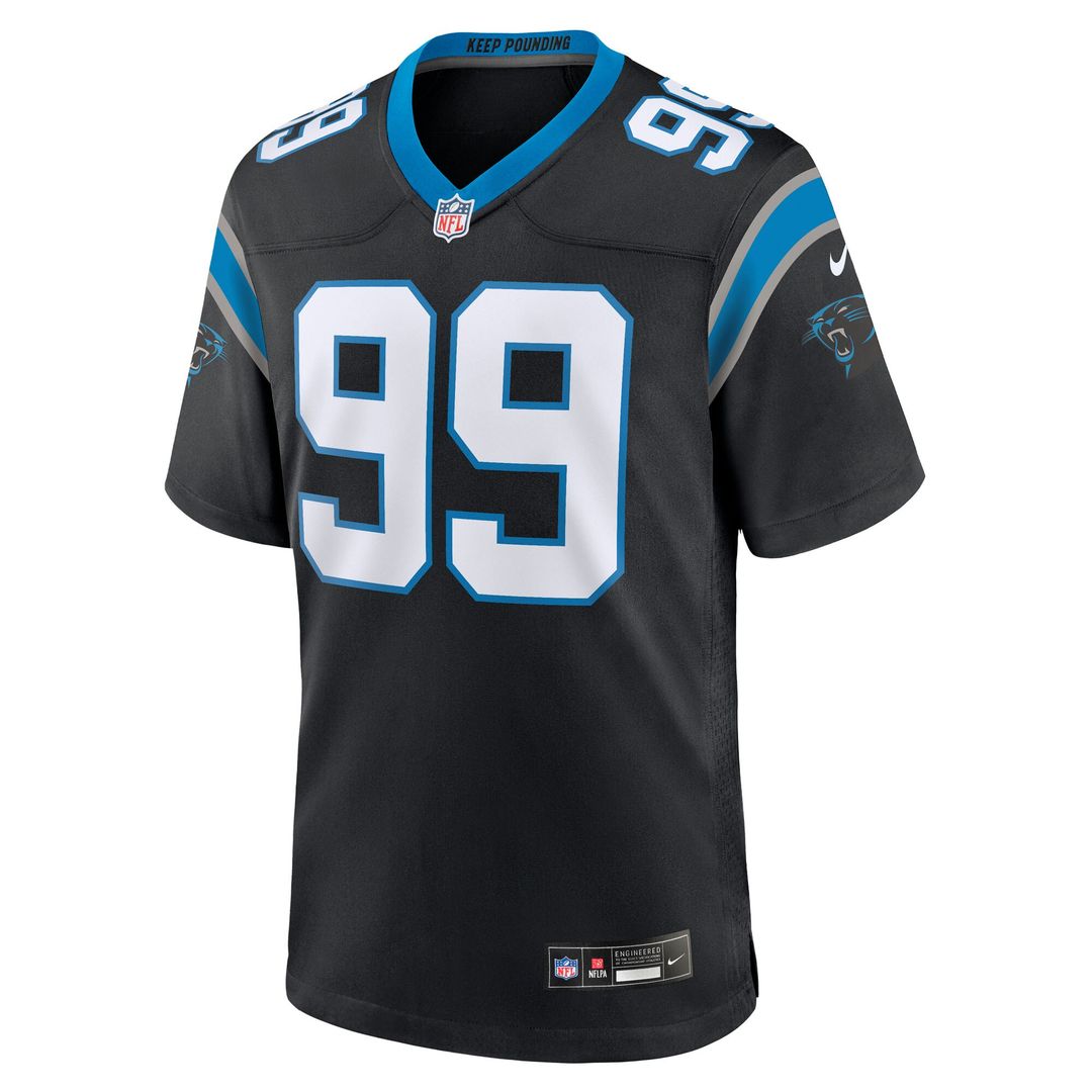 Tershawn Wharton Carolina Panthers Team Game Jersey - Black