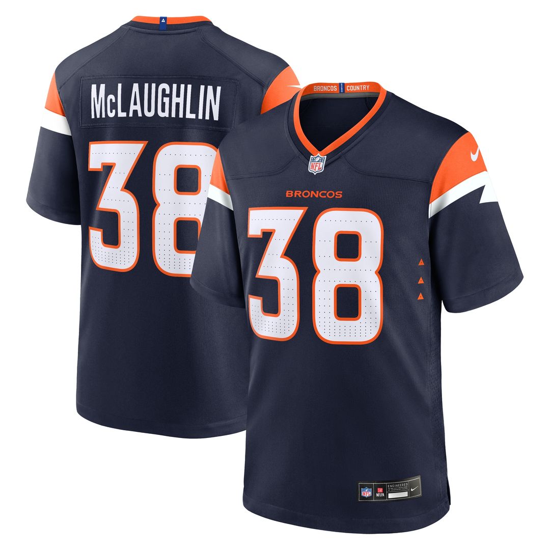 Jaleel McLaughlin Denver Broncos Alternate Game Jersey - Navy
