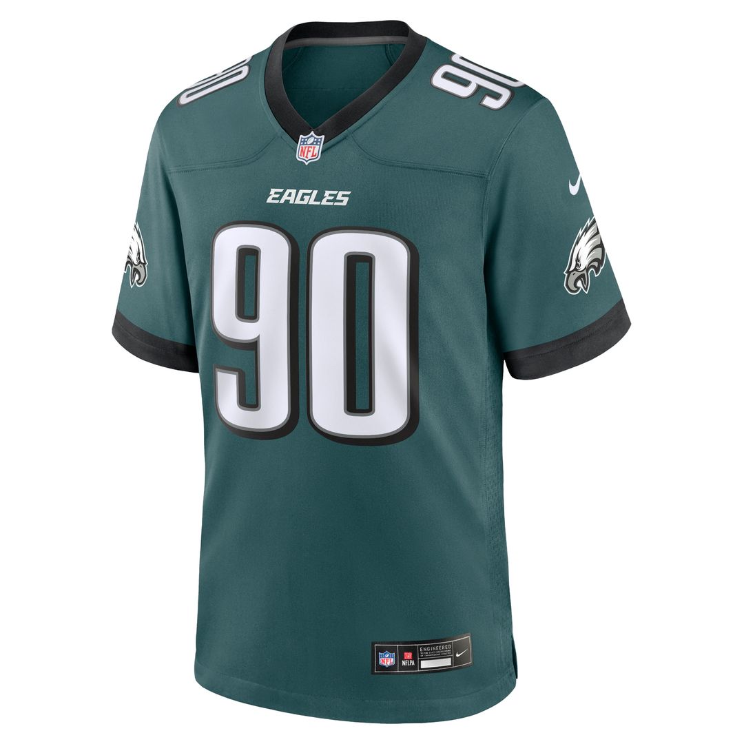 Davis Philadelphia Eagles Team Game Jersey - Midnight Green