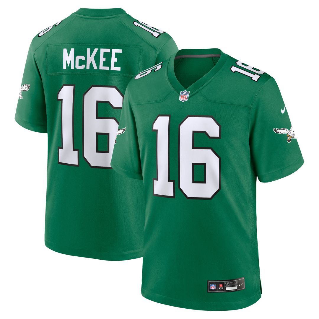 Tanner McKee Philadelphia Eagles Alternate Game Jersey - Kelly Green