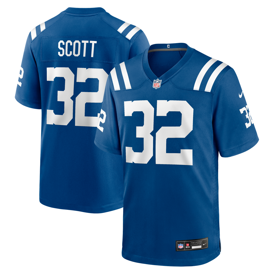 Daniel Scott Indianapolis Colts Team Game Jersey - Royal