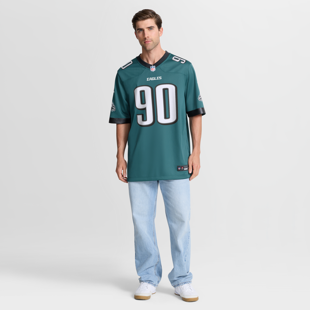 Davis Philadelphia Eagles Team Game Jersey - Midnight Green