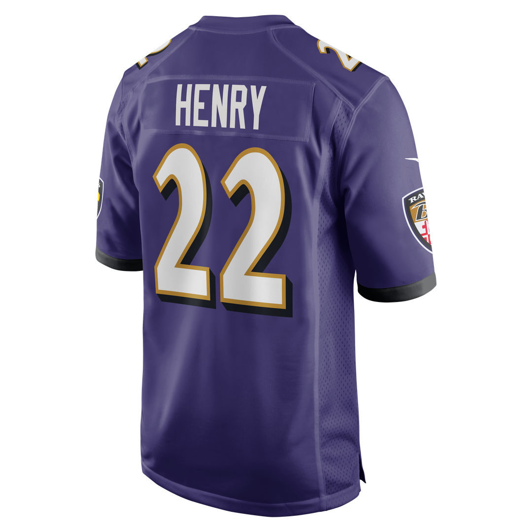 Derrick Henry Baltimore Ravens Game Player Jersey - Purple
