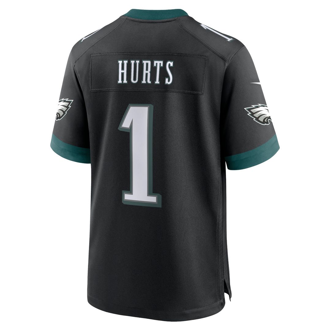 Jalen Hurts Philadelphia Eagles Alternate Game Jersey - Black