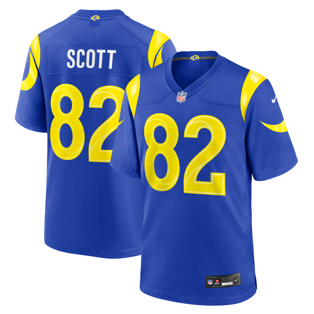 Tyler Scott Los Angeles Rams Team Game Jersey - Royal