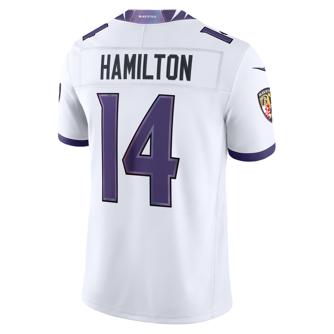 Kyle Hamilton Baltimore Ravens Vapor F.U.S.E. Stitched Limited Jersey - White