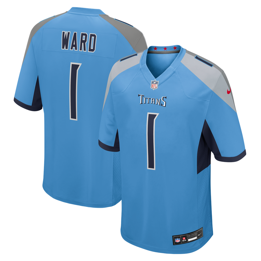 Cameron Ward Tennessee Titans Team Game Jersey - Light Blue