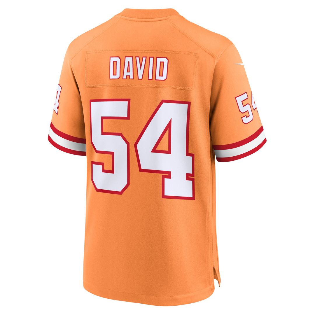 Lavonte David Tampa Bay Buccaneers Throwback Game Jersey - Orange