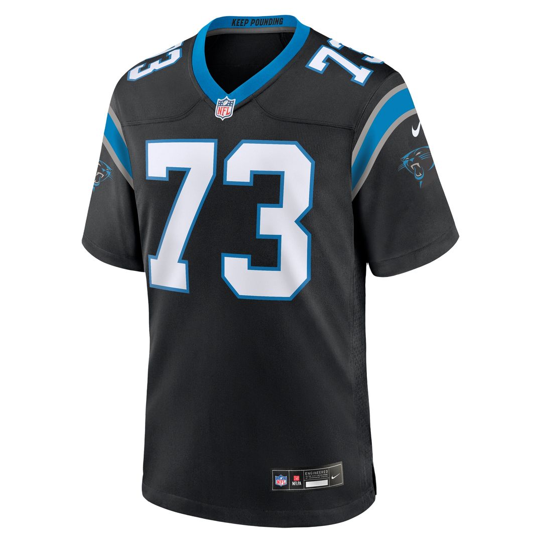 Rashard Lawrence Carolina Panthers Game Jersey - Black