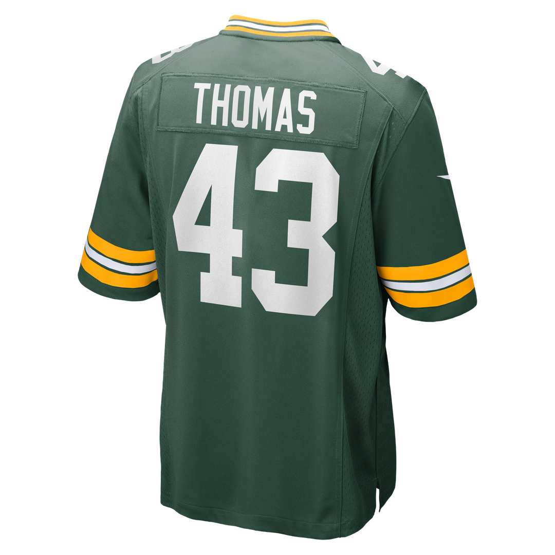 Kiondre Thomas Green Bay Packers Game Player Jersey - Green