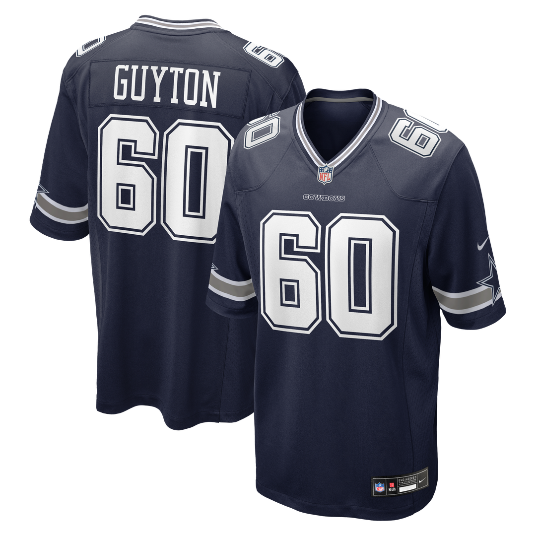 Tyler Guyton Dallas Cowboys Player Game Jersey - Navy