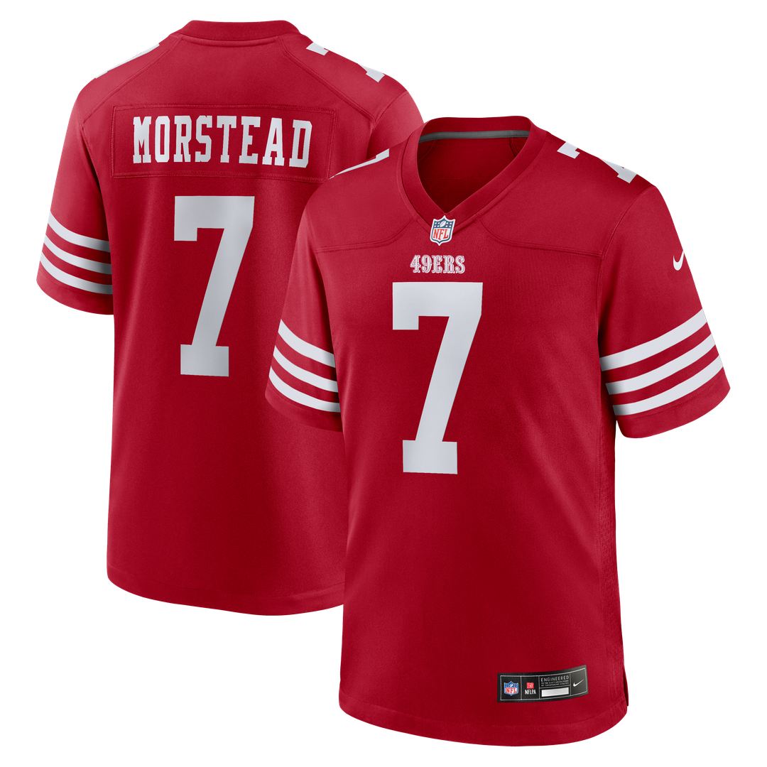 Thomas Morstead San Francisco 49ers Team Game Jersey - Scarlet
