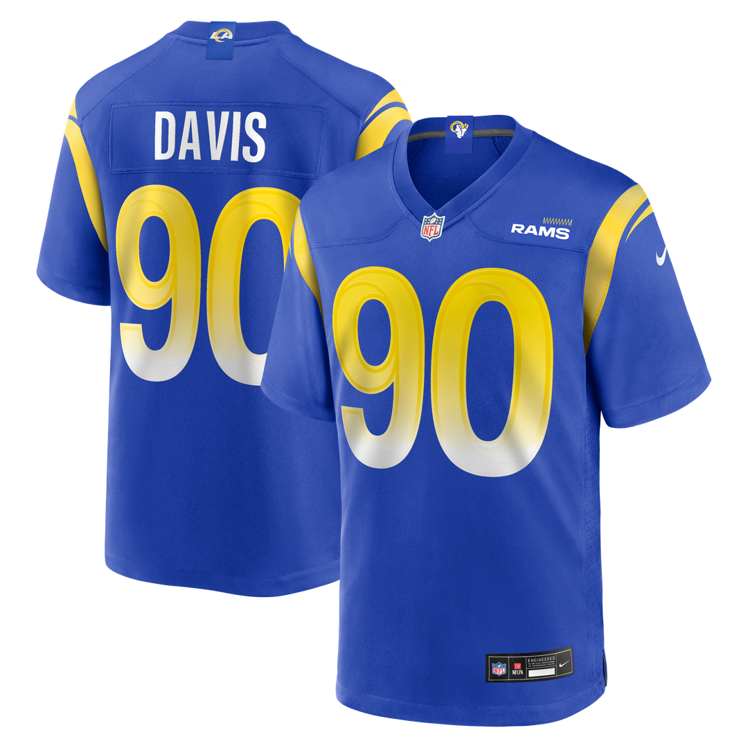 Tyler Davis Los Angeles Rams Team Game Jersey - Royal