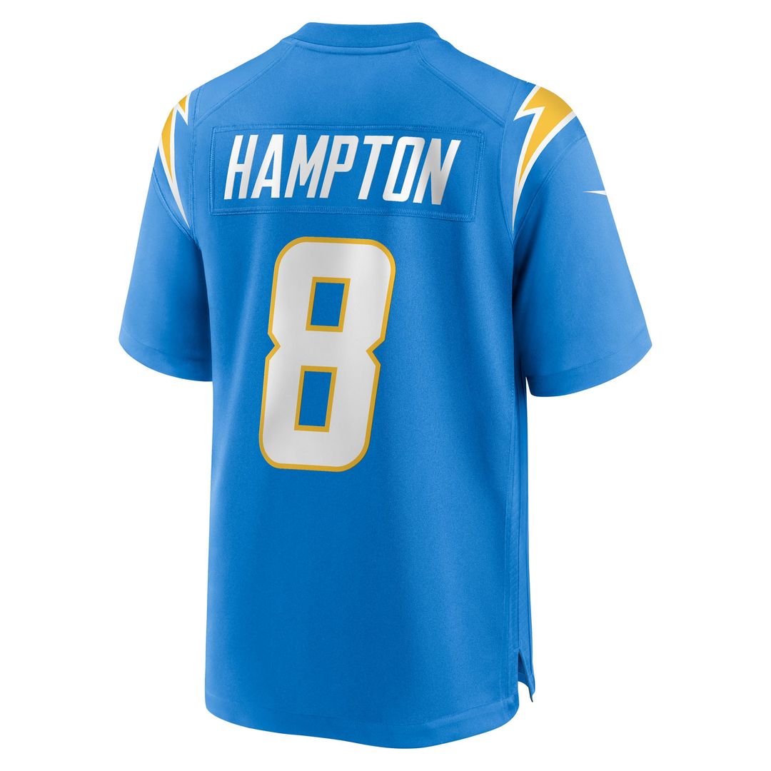 Omarion Hampton Los Angeles Chargers Alternate Super Chargers Game Player Jersey - Navy