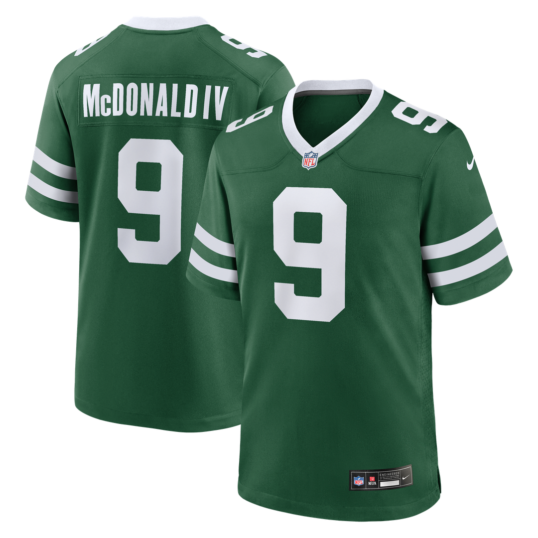 Will McDonald IV New York Jets Alternate Game Jersey - Legacy Black