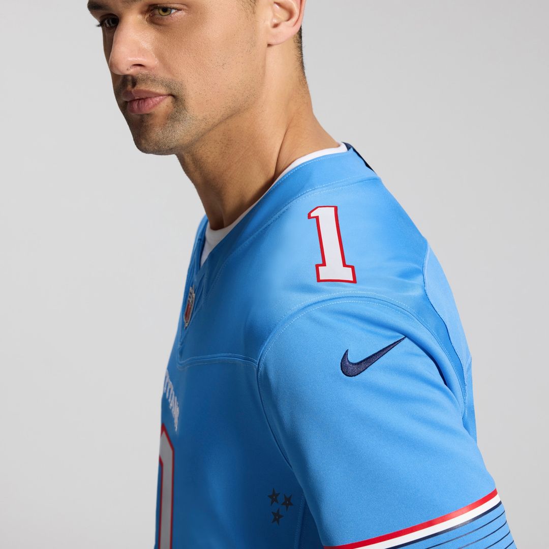 Cameron Ward Tennessee Titans Vapor F.U.S.E. Stitched Limited Jersey - Light Blue