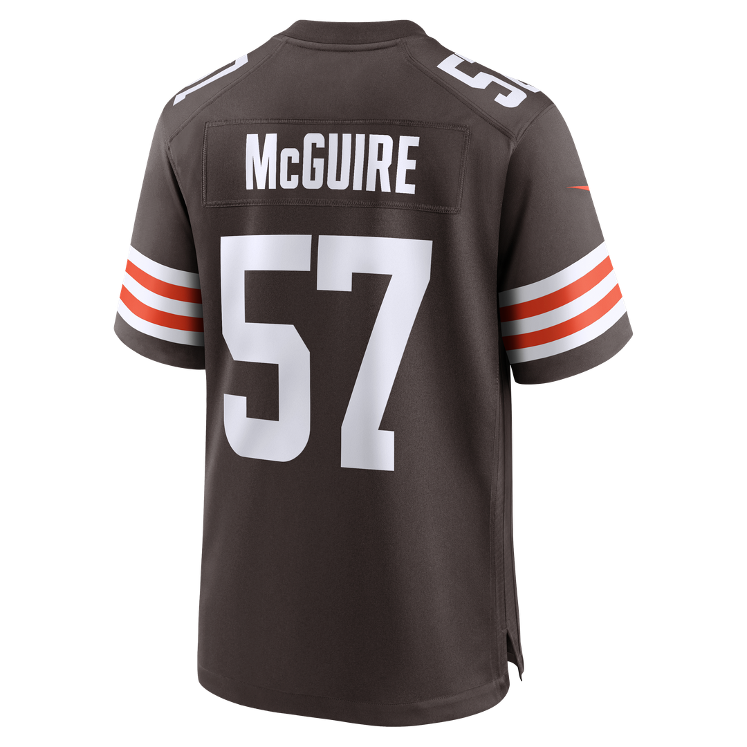 Isaiah McGuire Cleveland Browns Team Game Jersey - Brown