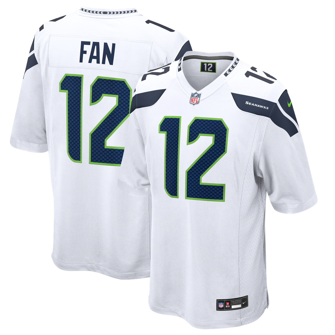 12s Seattle Seahawks Game Jersey - White