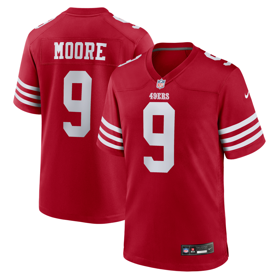 Skyy Moore San Francisco 49ers Team Game Jersey - Scarlet