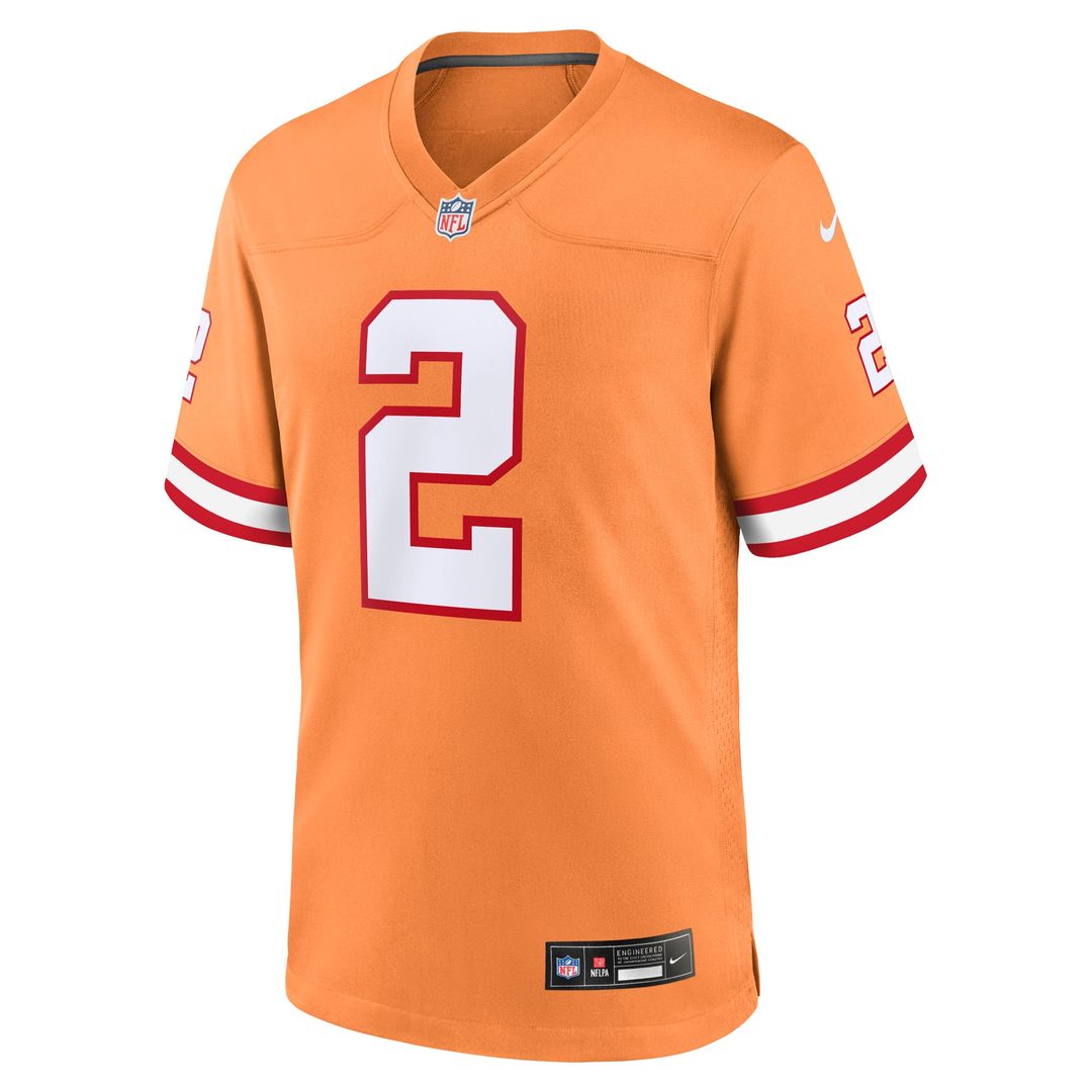 Emeka Egbuka Tampa Bay Buccaneers Alternate Game Player Jersey - Pewter