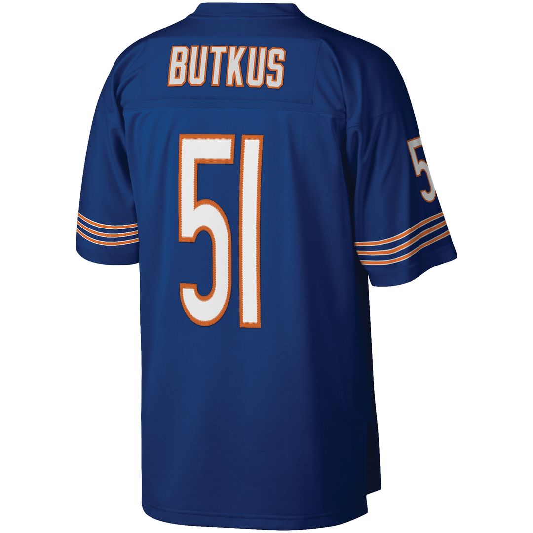 Dick Butkus Chicago Bears Retired Player Legacy Replica Jersey - Navy