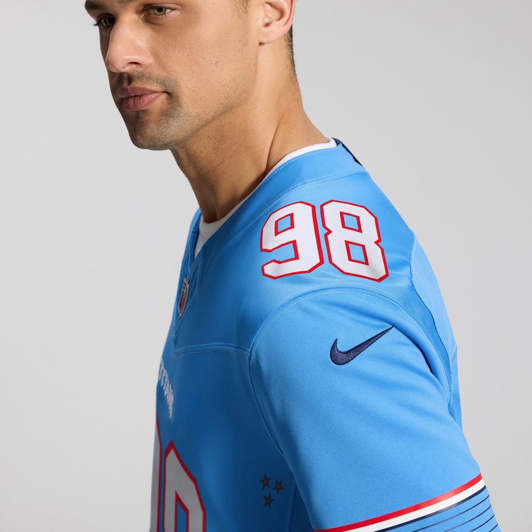 Jeffery Simmons Tennessee Titans Vapor F.U.S.E. Sewn Down Limited Jersey - Light Blue