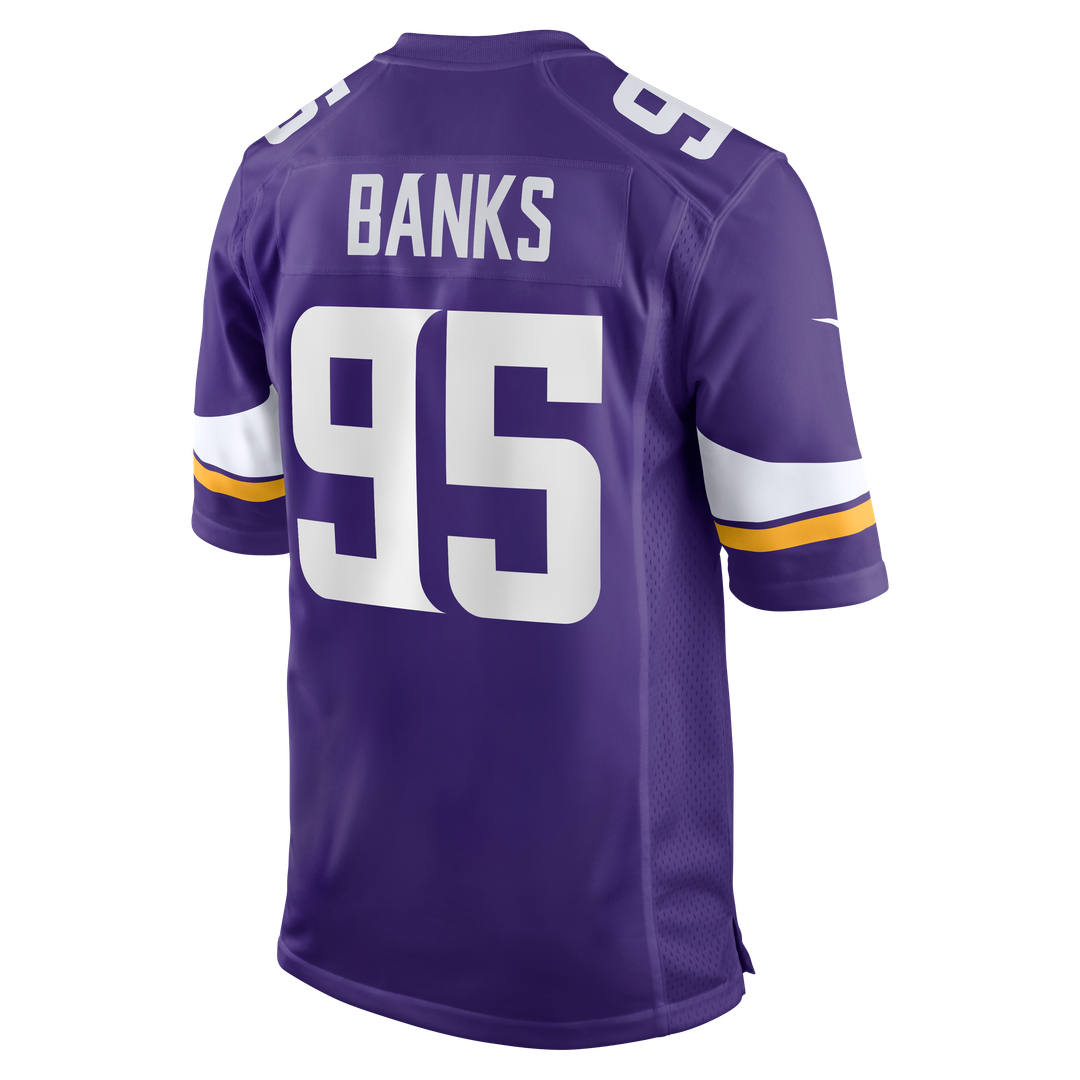 Caleb Banks Minnesota Vikings 2026 NFL Draft First Round Pick No. 18 Team Game Jersey - Purple