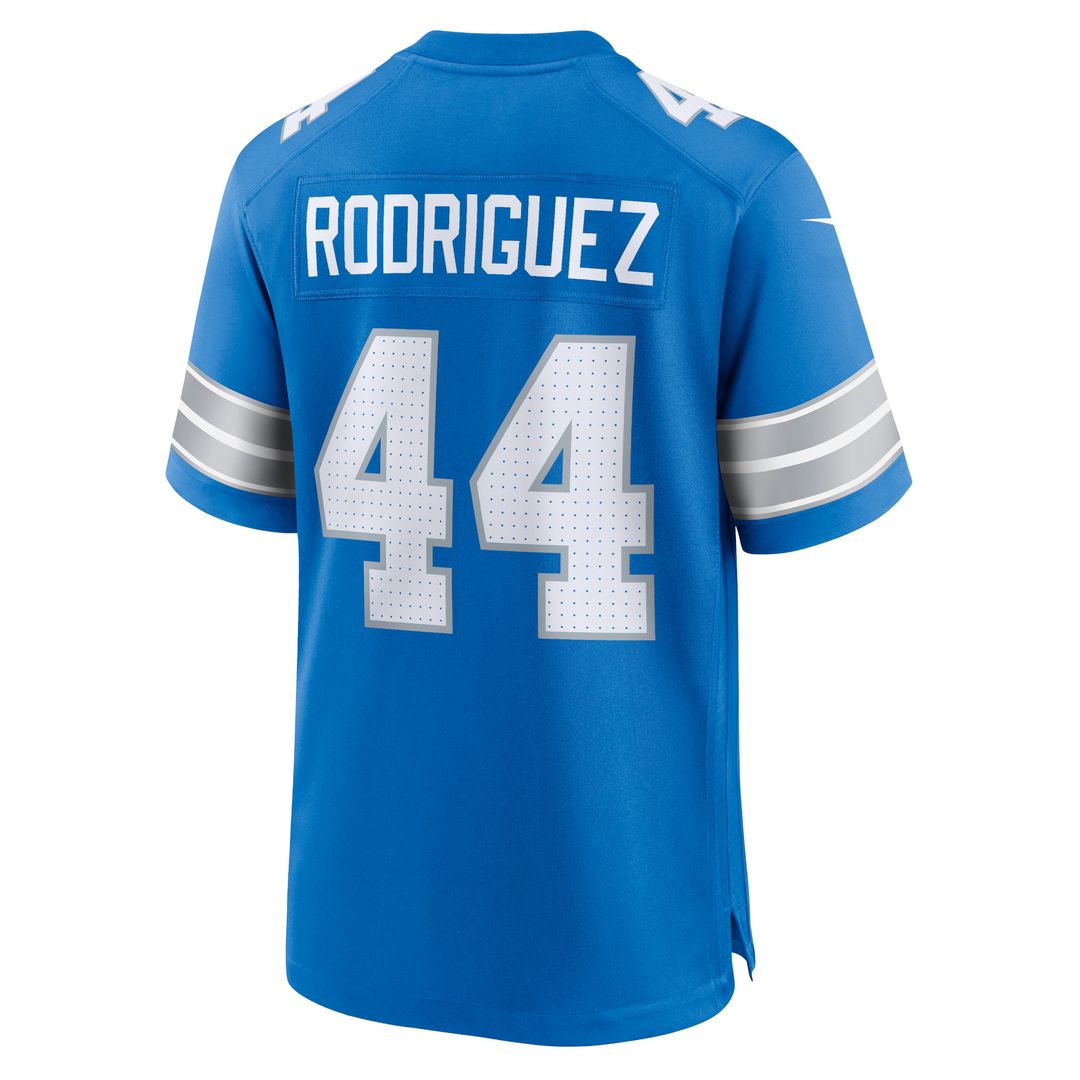 Malcolm Rodriguez Detroit Lions Game Jersey - Blue