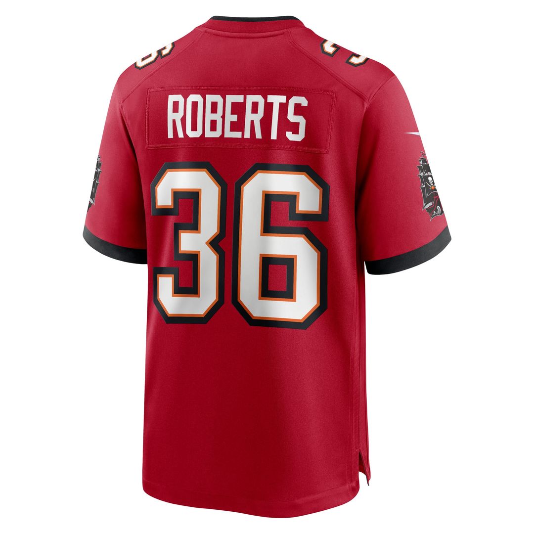 JJ Roberts Tampa Bay Buccaneers Team Game Jersey - Red