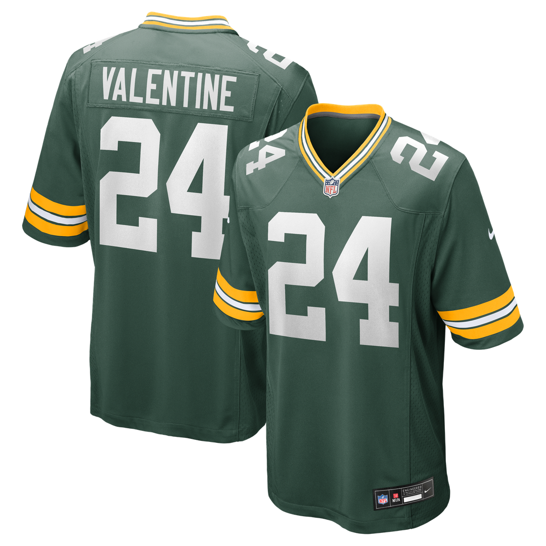 Carrington Valentine Green Bay Packers Game Jersey - Green