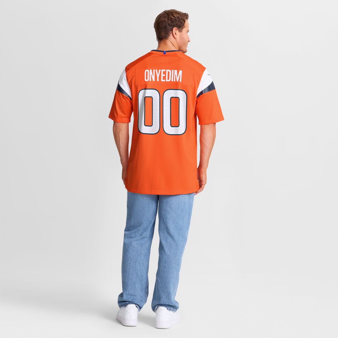 Tyler Onyedim Denver Broncos Game Jersey - Orange