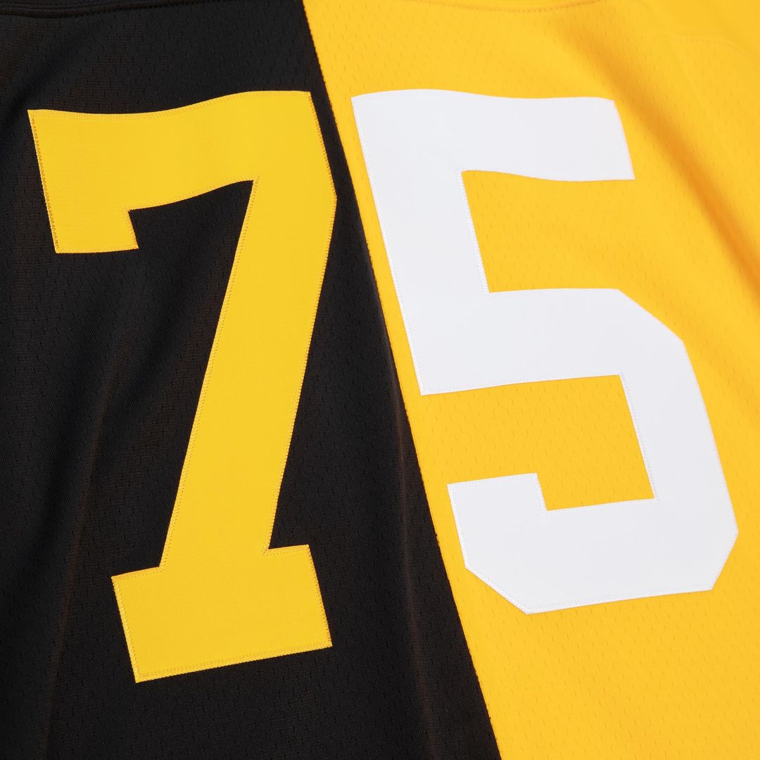 Joe Greene Pittsburgh Steelers 1976 Split Legacy Replica Jersey - Black/Gold