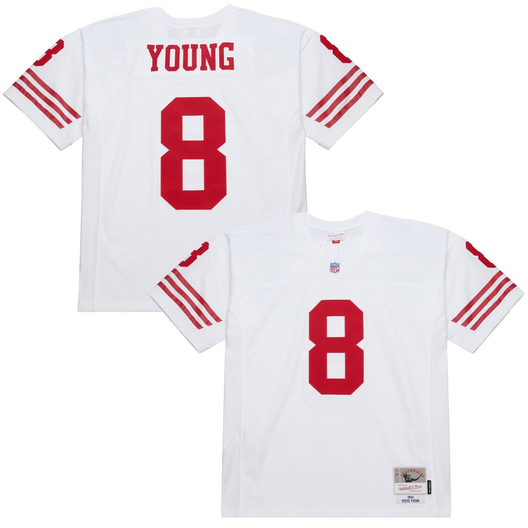 Steve Young San Francisco 49ers 1994 Legacy Replica Jersey - White
