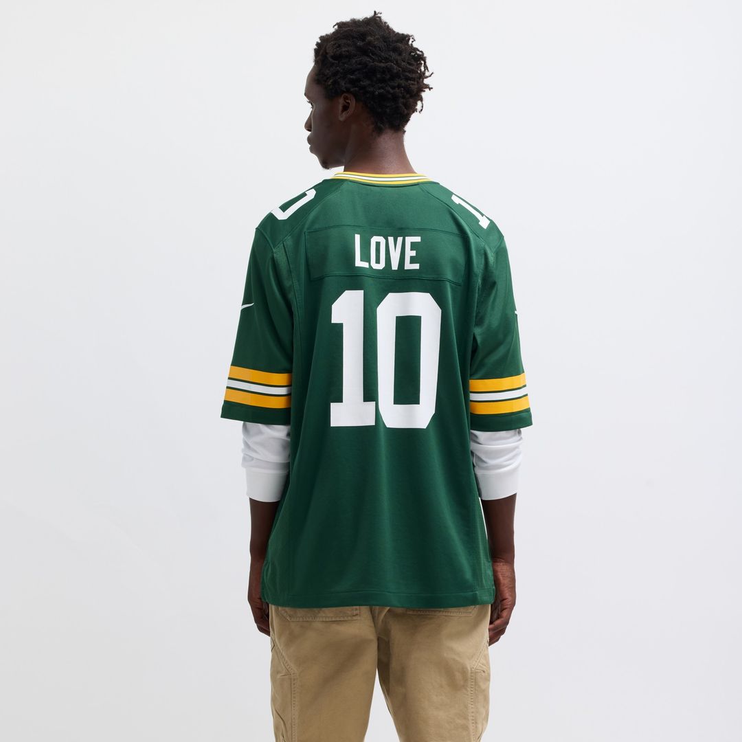 Love Green Bay Packers Player Game Jersey - Green