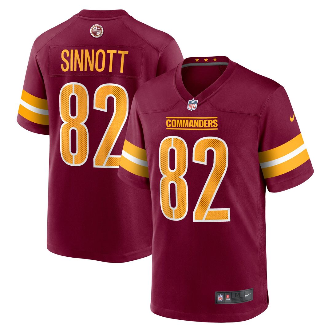 Ben Sinnott Washington Commanders Game Jersey - Burgundy