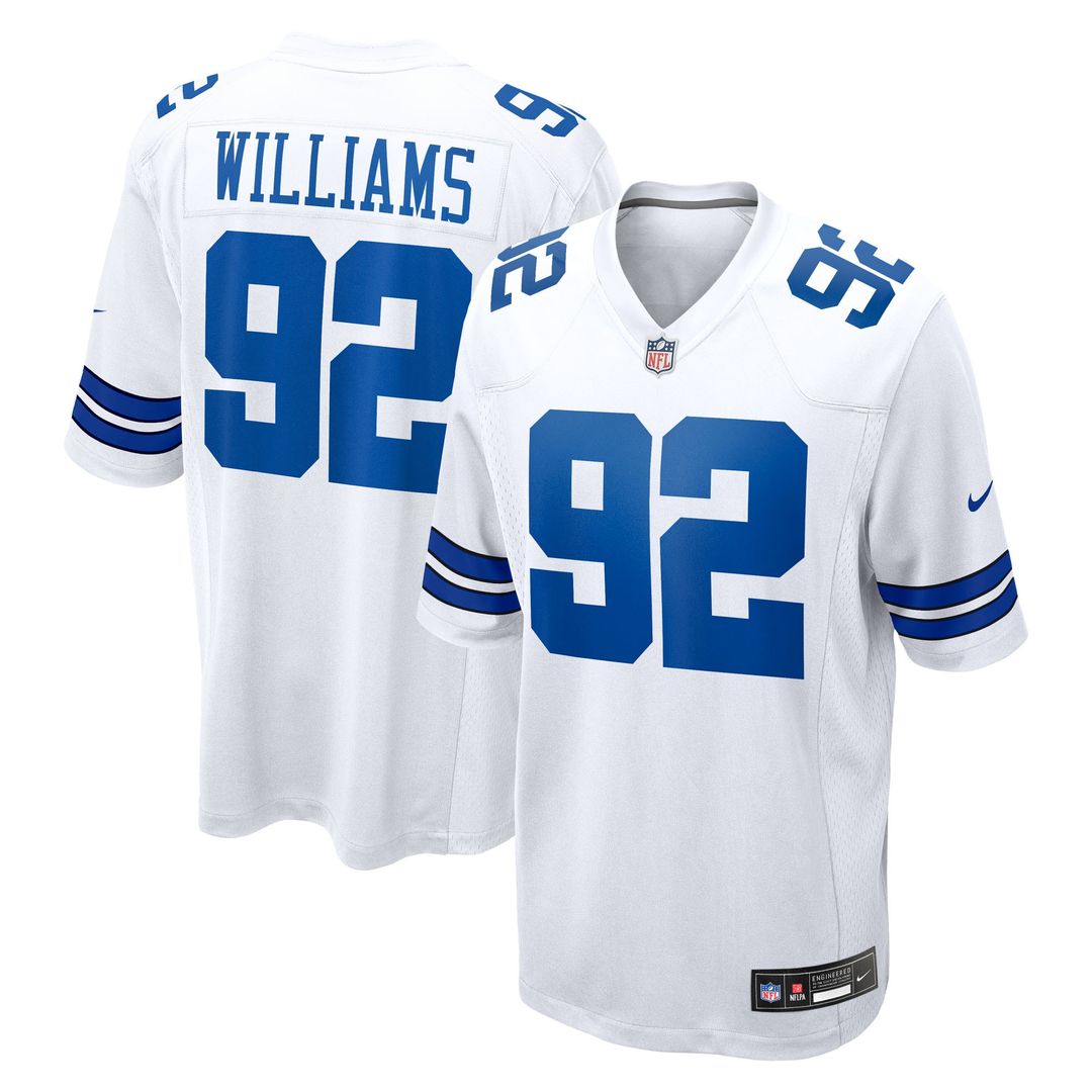 Quinnen Williams Dallas Cowboys Game Jersey - White