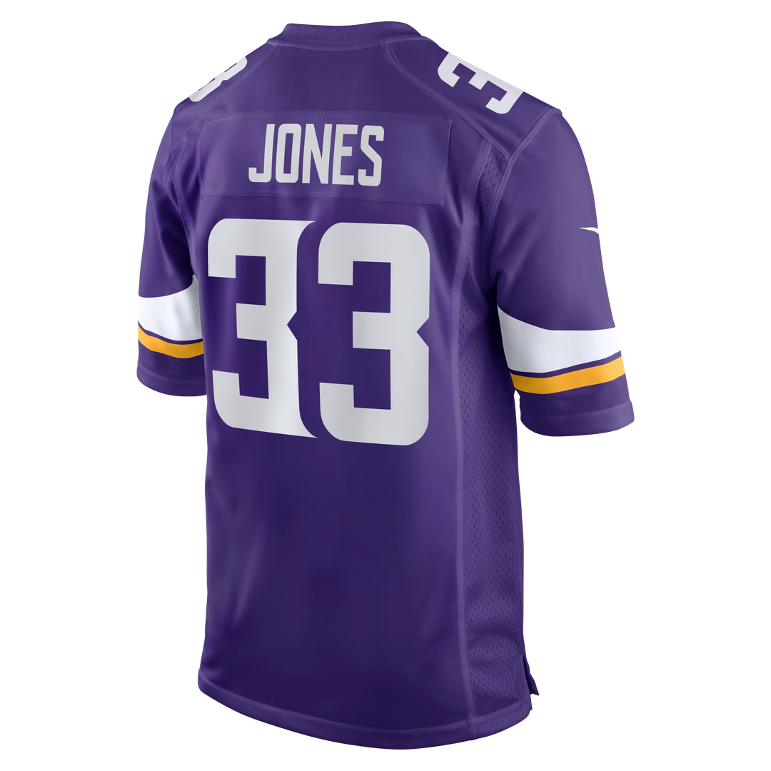 Aaron Jones Minnesota Vikings Game Player Jersey - Purple