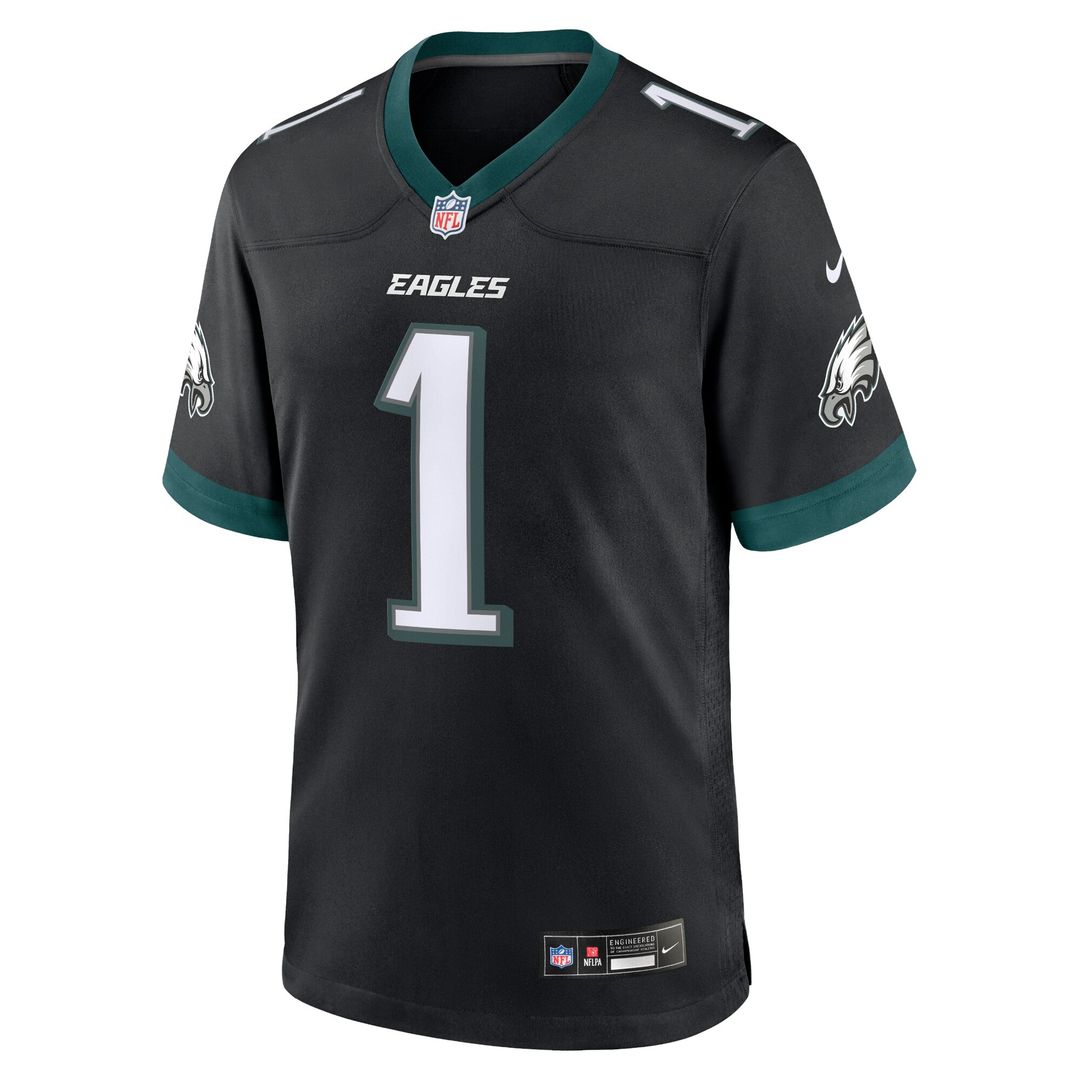 Jalen Hurts Philadelphia Eagles Alternate Game Jersey - Black
