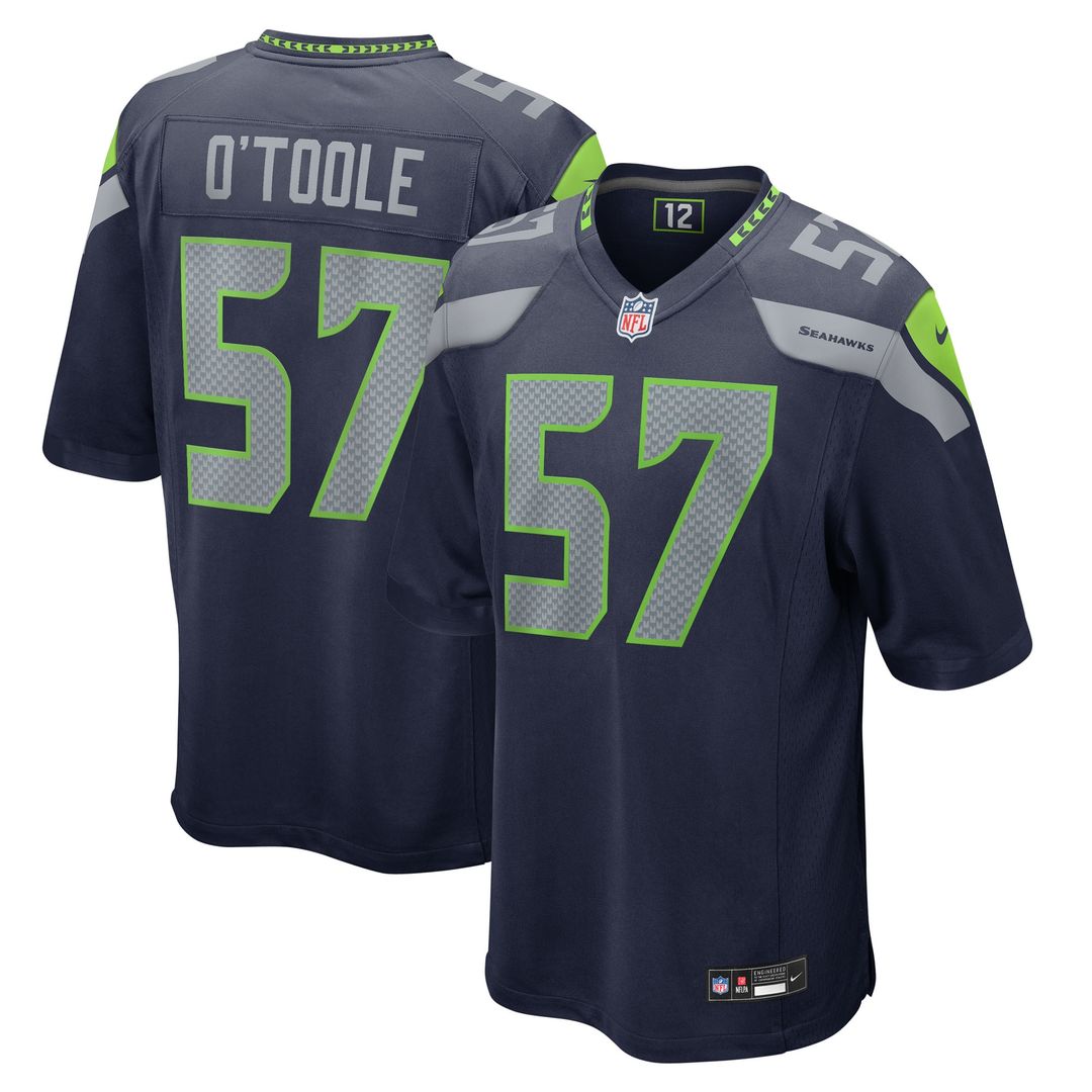Connor O'Toole Seattle Seahawks Team Game Jersey - College Navy