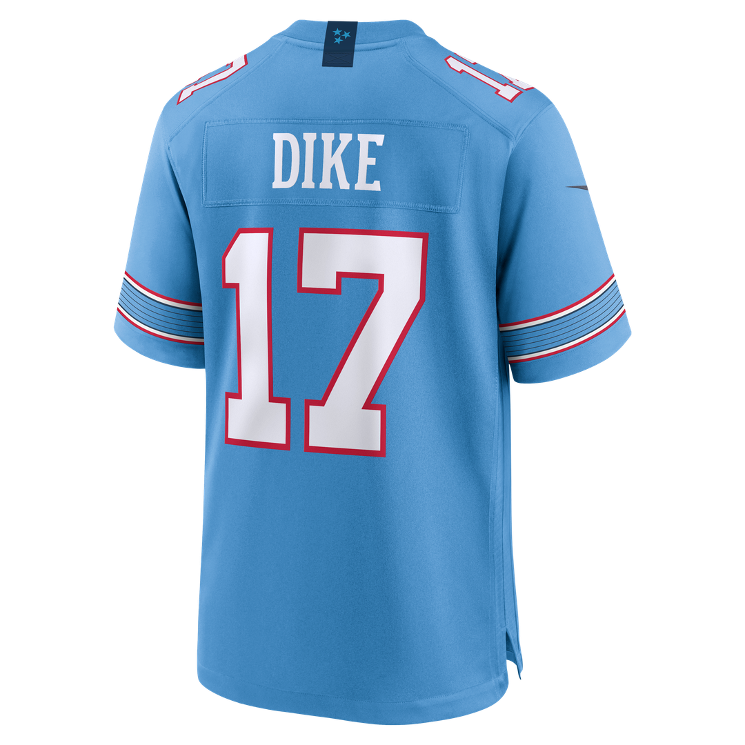 Chimere Dike Tennessee Titans Team Game Jersey - Light Blue