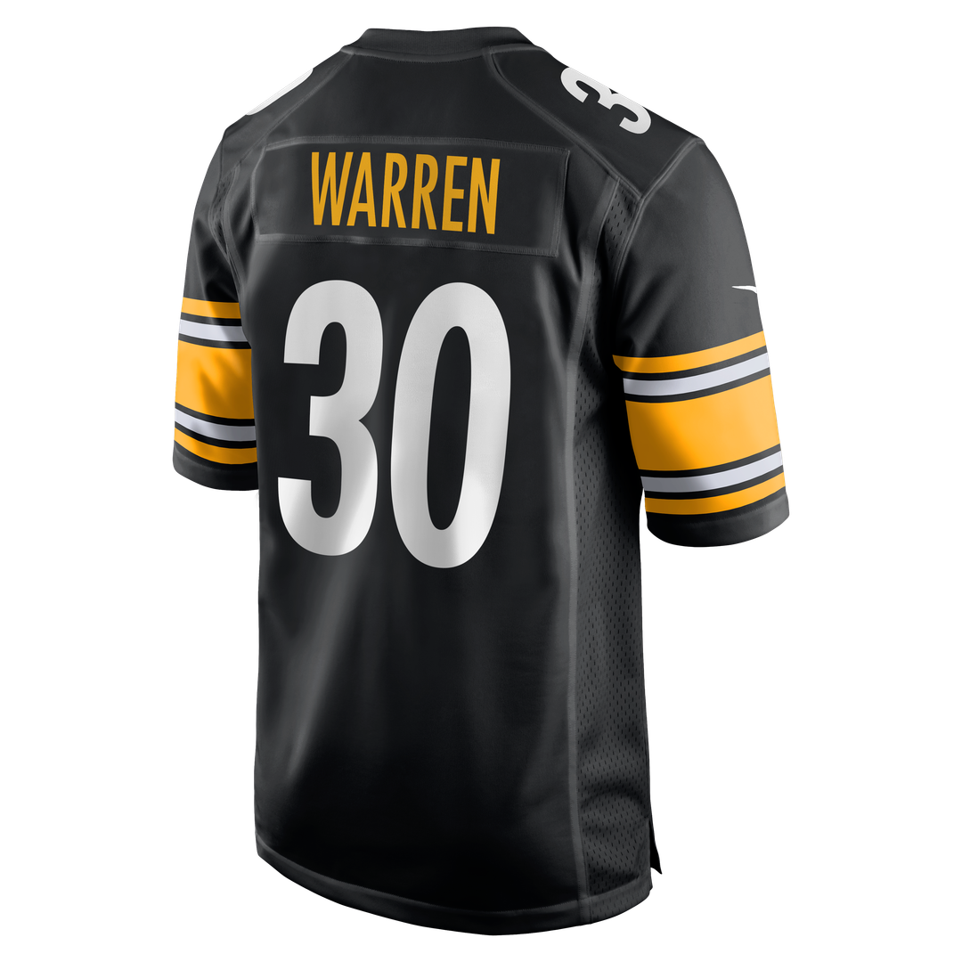 Jaylen Warren Pittsburgh Steelers Game Player Jersey - Black
