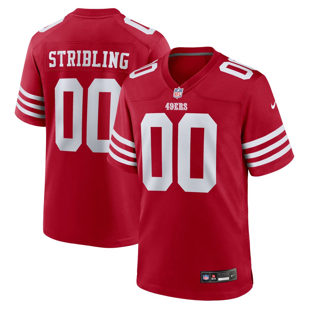 De'Zhaun Stribling San Francisco 49ers Game Jersey - Scarlet